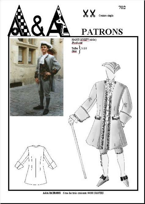 patron costume historique